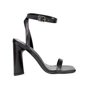 XY London Womens/Ladies Max Strappy Sculptured Heel Sandals / Black